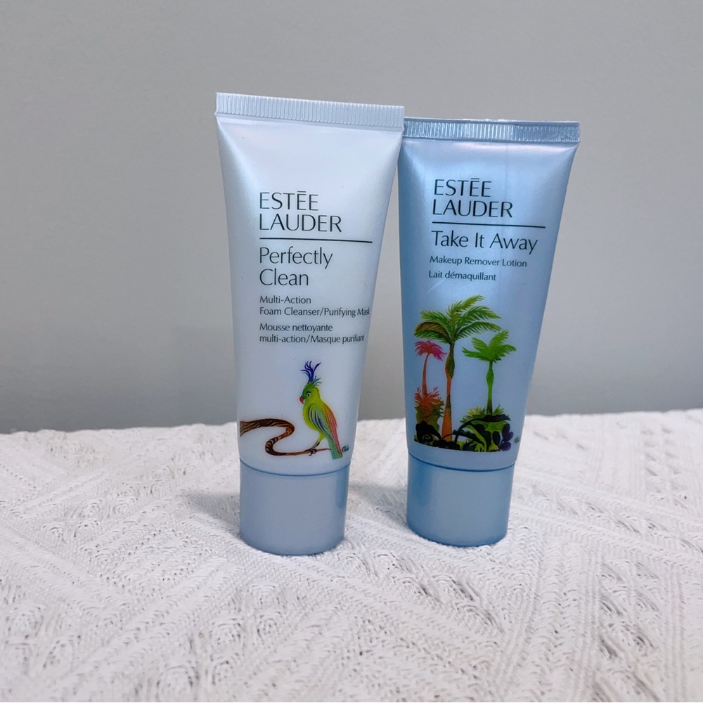 2/$15 New 2-piece Estee lauder cleanser & makeup remover lotion travel size